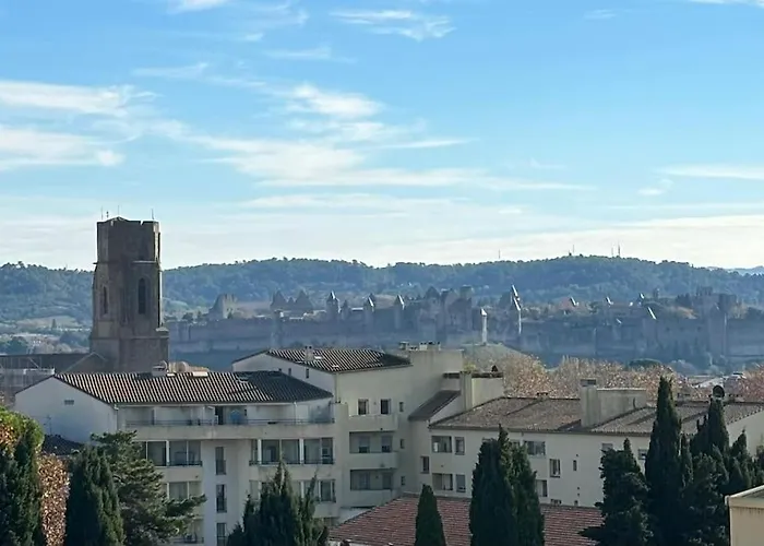Apartment L'horizon Cathare - Sublime Vue Cite Medievale Carcassonne
